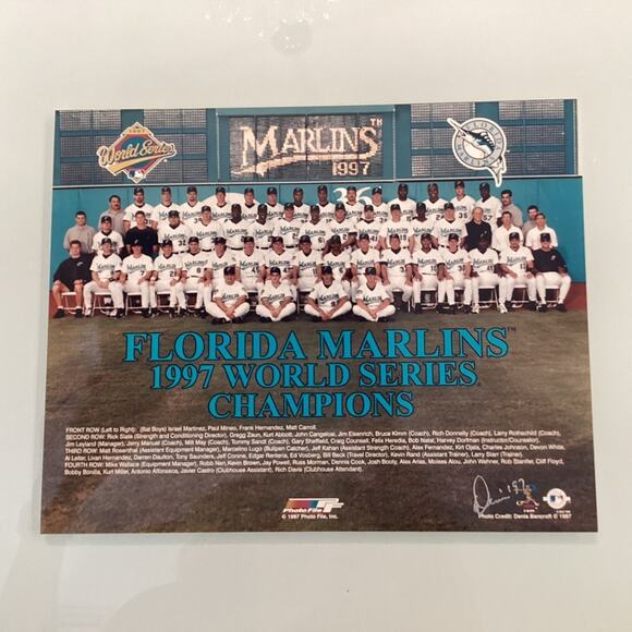 1997 Florida Marlins World Series Champion Picture - Picture 2 of 3